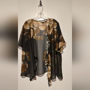 Floral Sheer Kimono Cardigan Size large